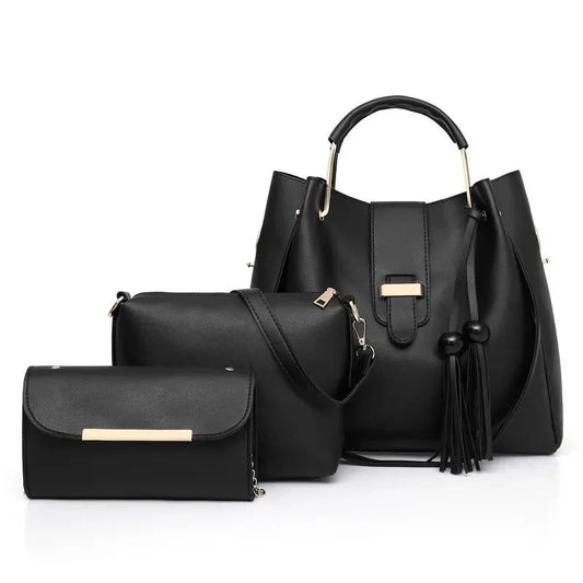 New Luxury 3 IN 1 Ladies Leather Handbags Set