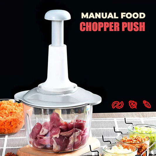 Manual Hand Push Food Chopper